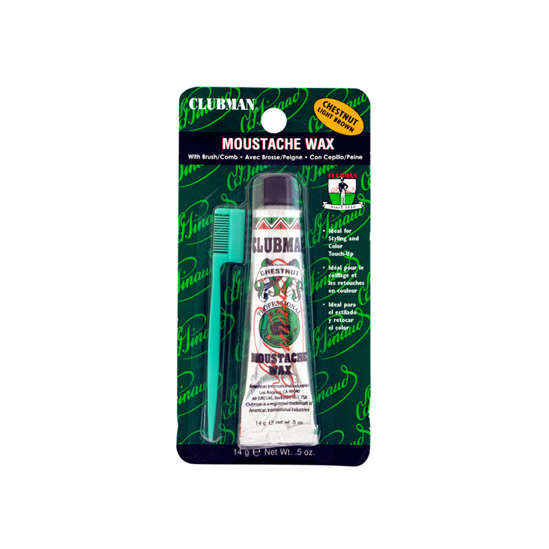 Clubman Pinaud Moustache Wax Chestnut 0.5