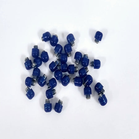 2.5 mm Bumper Steel and Dark Blue Silicone (pkg of 50)