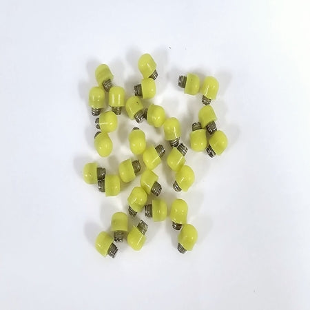 2.5 mm Bumper Steel and Yellow Silicone (pkg of 50)