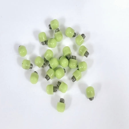 2.5mm Bumper Steel and Lime Green Silicone (pkg of 50)