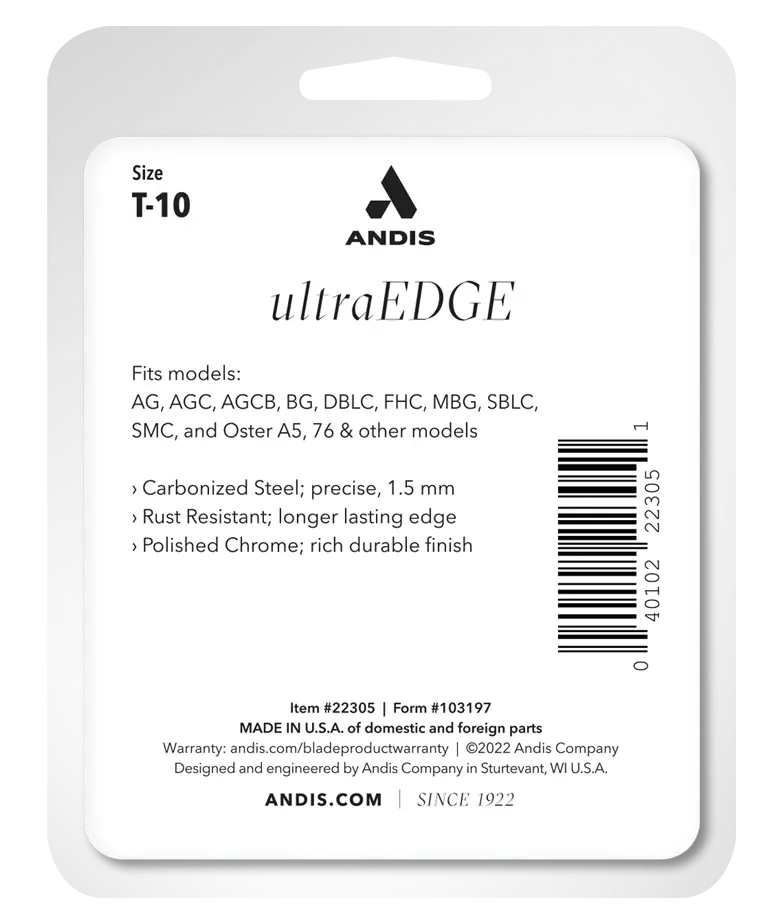Andis Size T-10 Ultraedge Clipper Blade