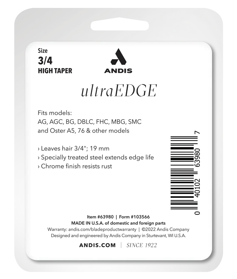 Andis Size 3/4 Ultraedge Clipper Blade