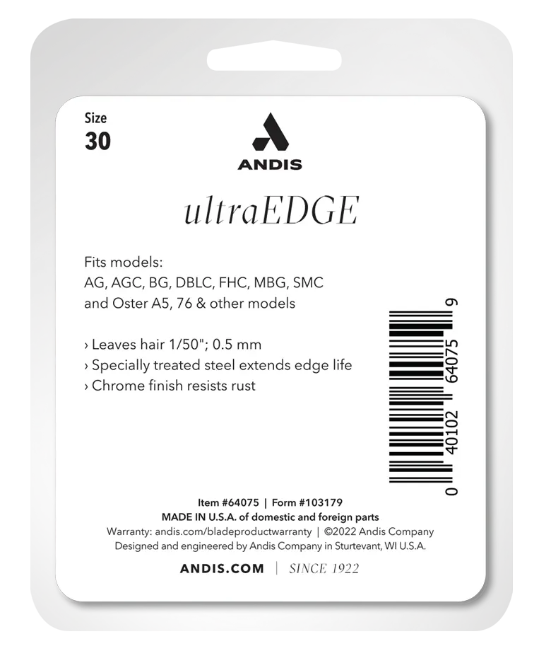 Andis Size 30 Ultraedge Clipper Blade
