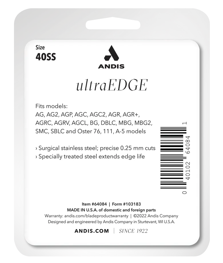 Andis Size 40SS Ultraedge Clipper Blade