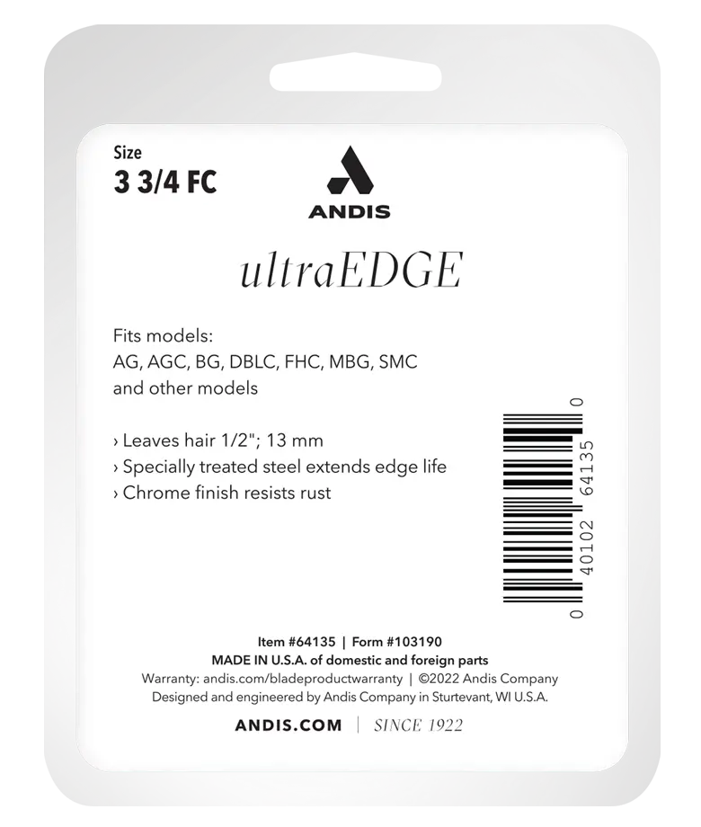 Andis Size 3 3/4 Finish Cut Ultraedge Clipper Blade