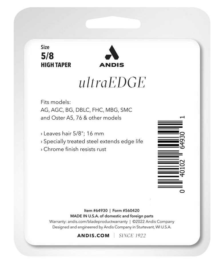Andis Size 5/8 HT Ultraedge Clipper Blade