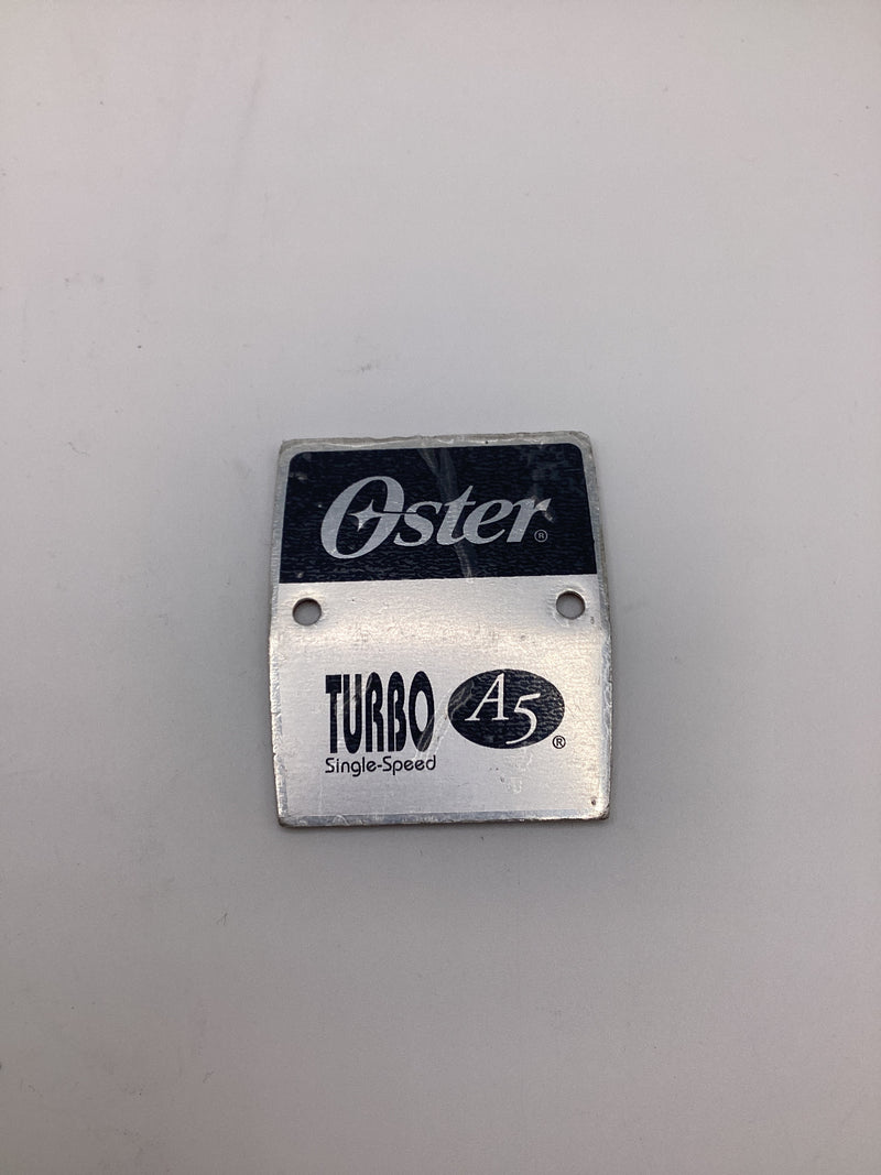Oster Turbo A5 Single Speed Plate, Part # 109177