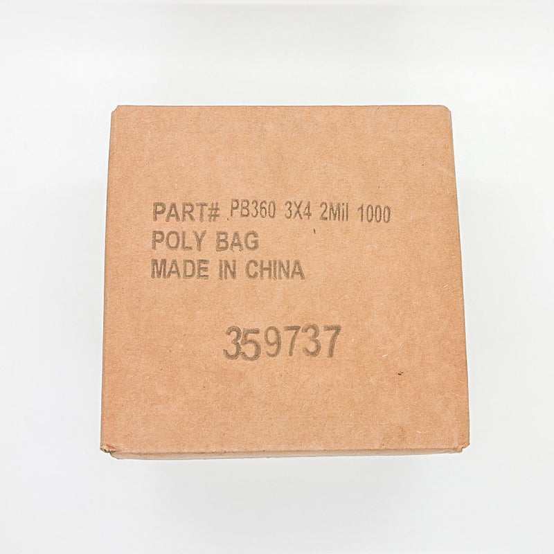 FWS 1,000 Blade Bags - 3x4 2mil Open