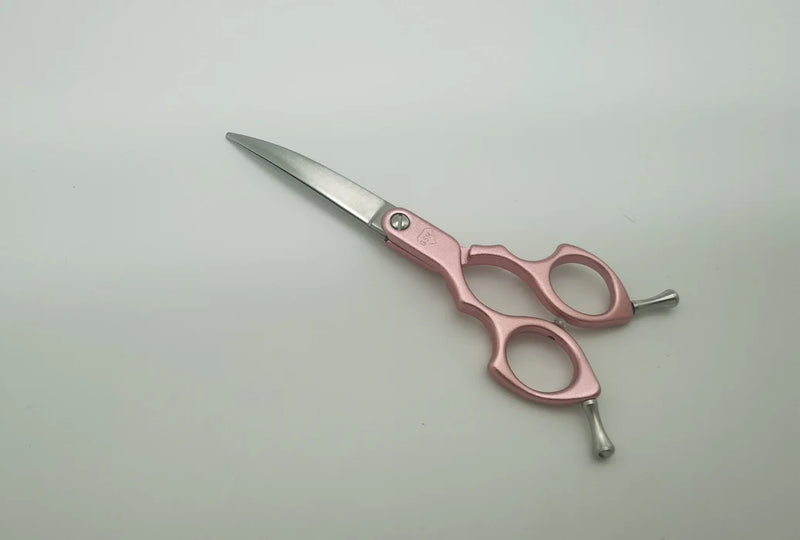 Left Handed Curve Aluminum Asian Fusion 6in shear (pink)