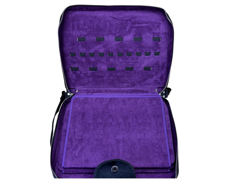 GSH Professional Grooming Shear Case – Holds Up to 60 Shears | Purple Velvet Interior
