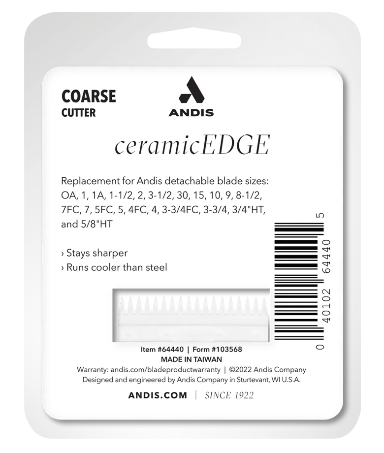 Andis Ceramic Clipper Blade- Coarse